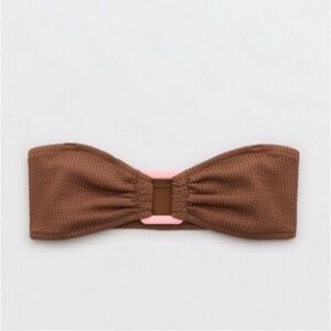 Aerie Brown and Pink Bow Headband